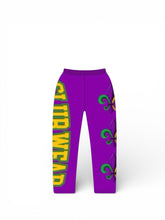 Load image into Gallery viewer, Purple Mardi Gras 26 Pants
